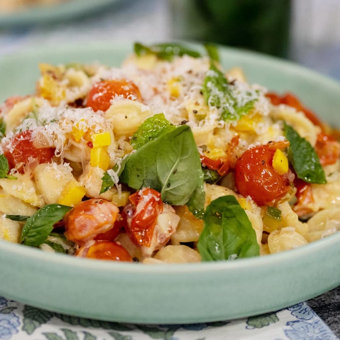 Creamy Garden Zucchini Pasta Recipe