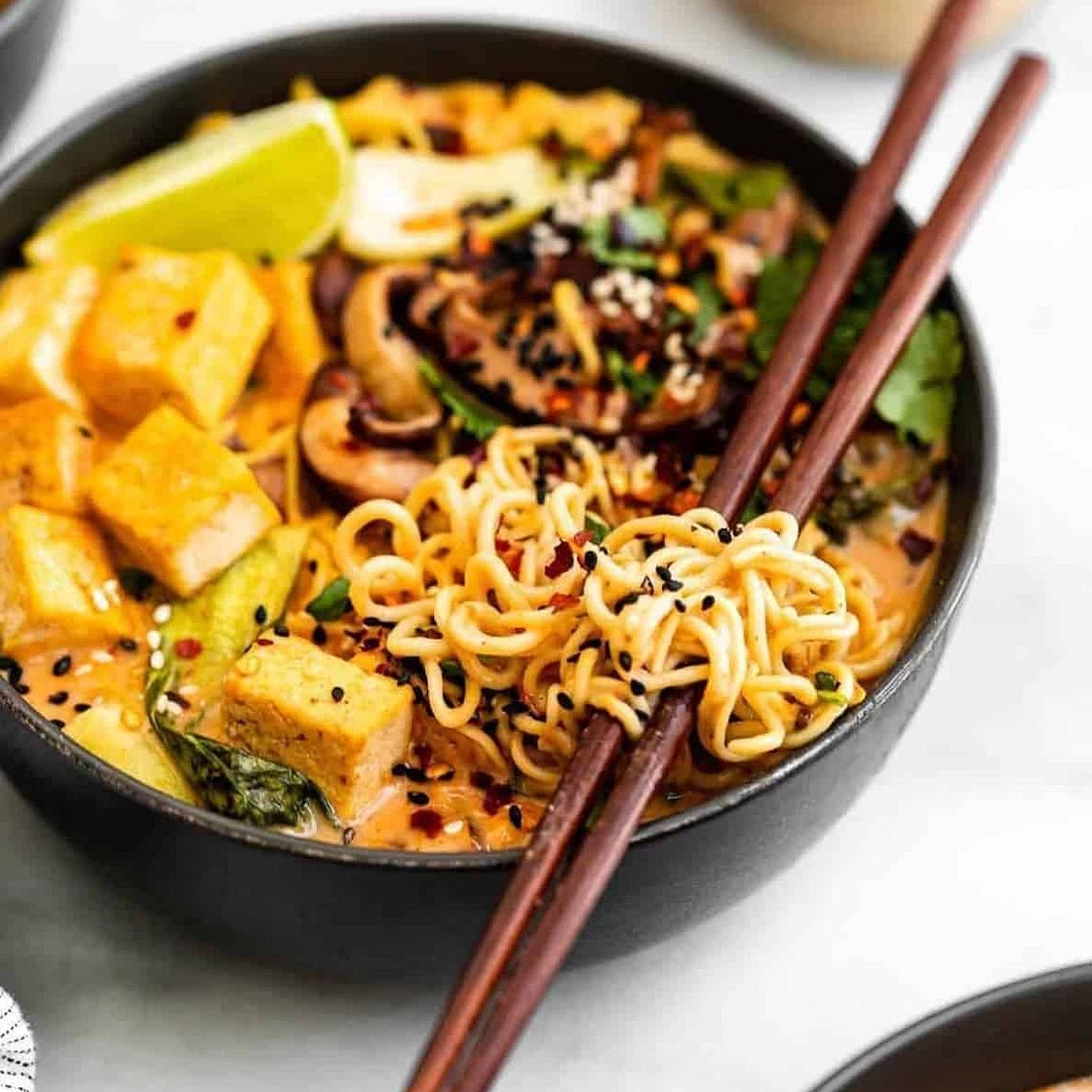 Vegan Coconut Curry Ramen