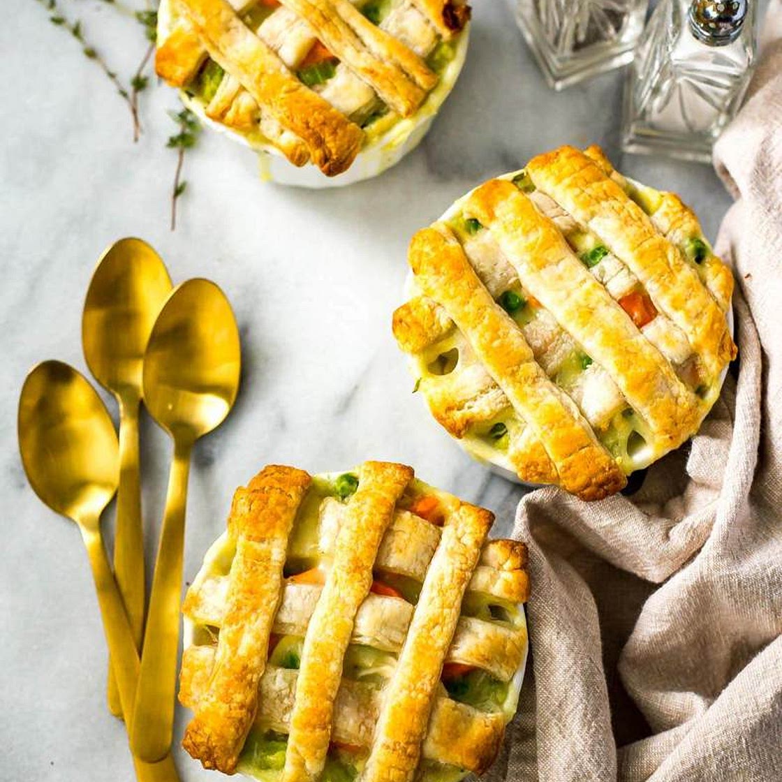 Super Easy Mini Chicken Pot Pies