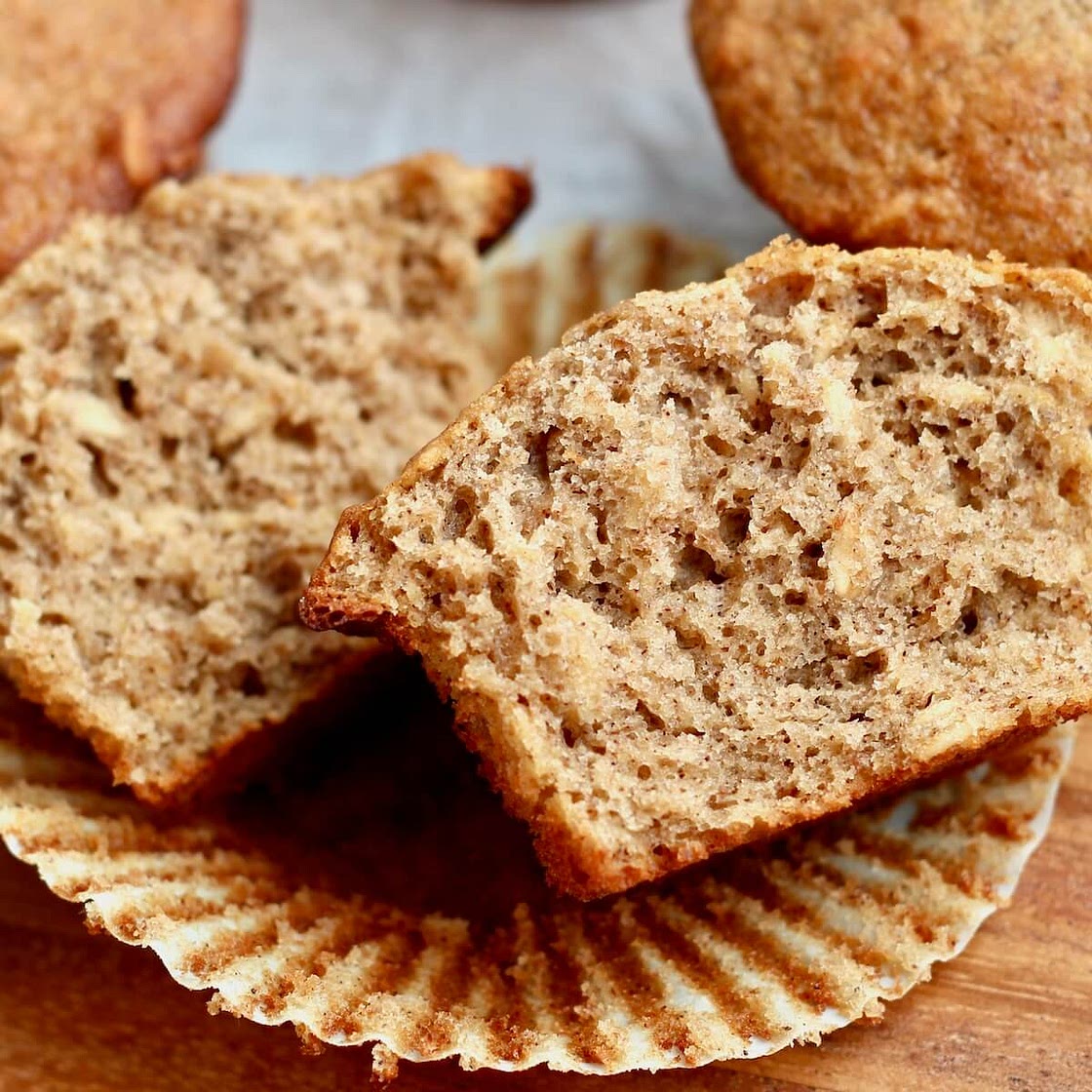 Sourdough Oatmeal Muffins
