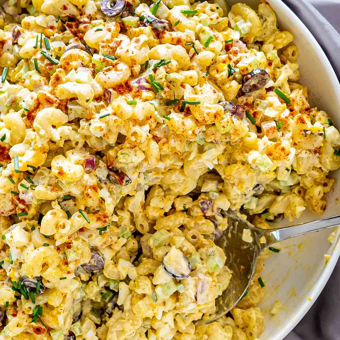 Deviled Egg Macaroni Salad