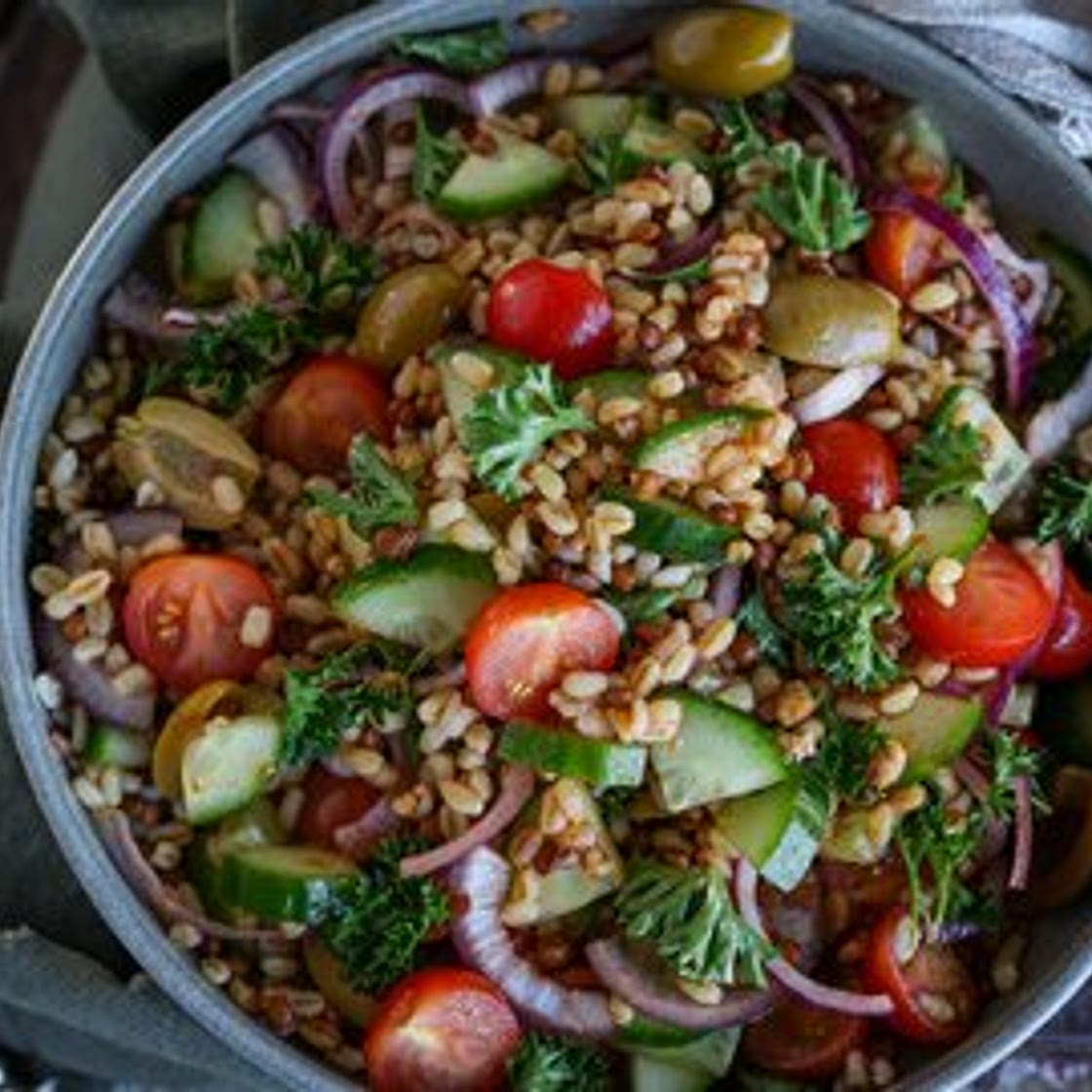 Easy Bulgur Salad in a Jar