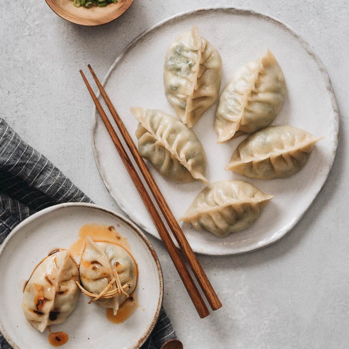 Nepali Momos with Spinach and Ricotta