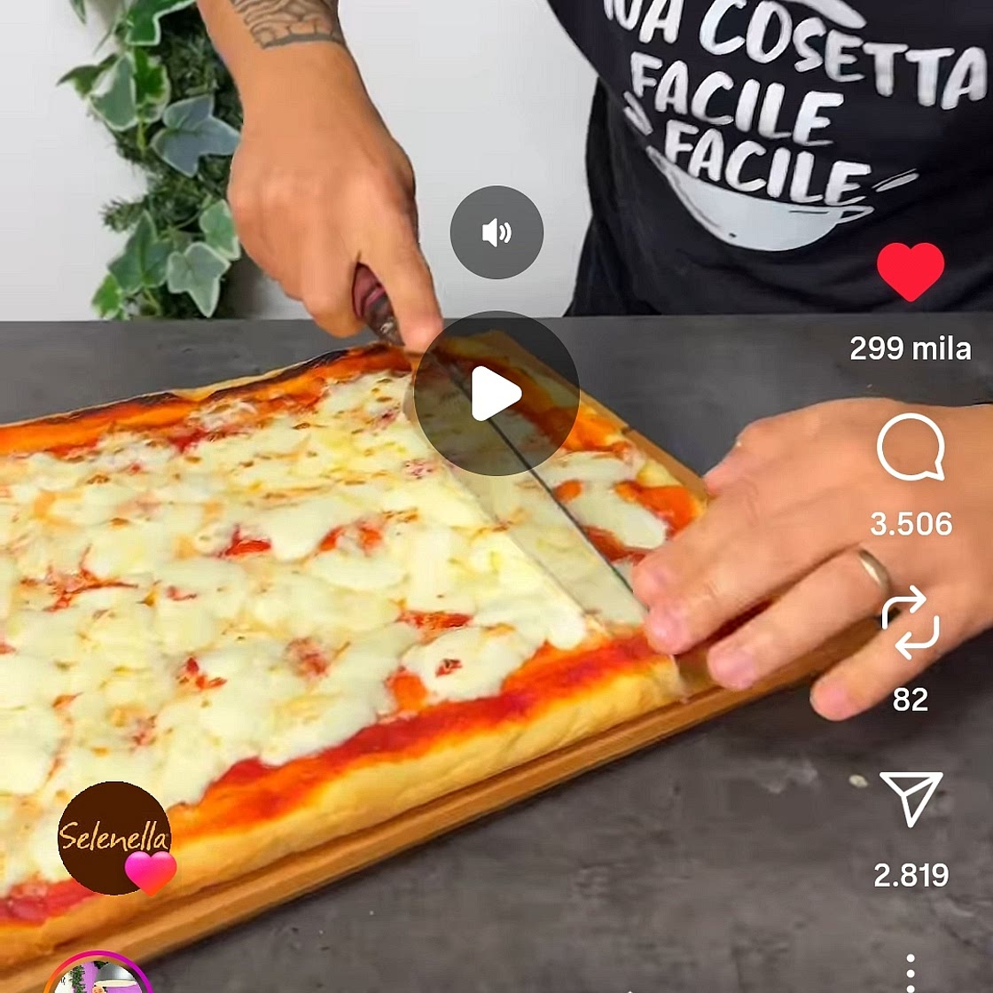 Pizza in teglia chef Alessandro