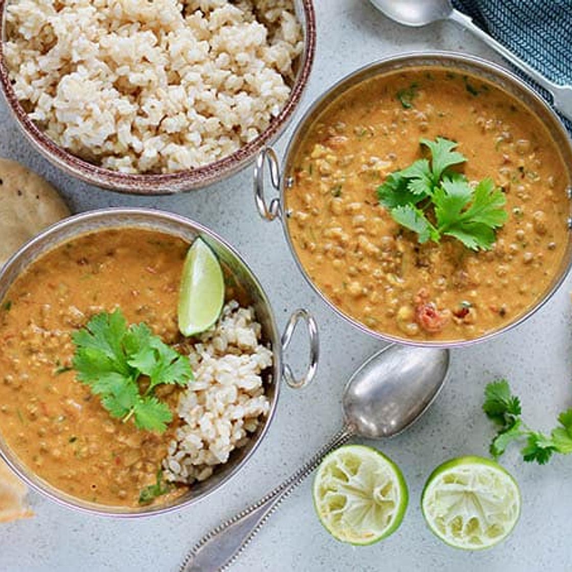 Mung Bean and Coconut Curry