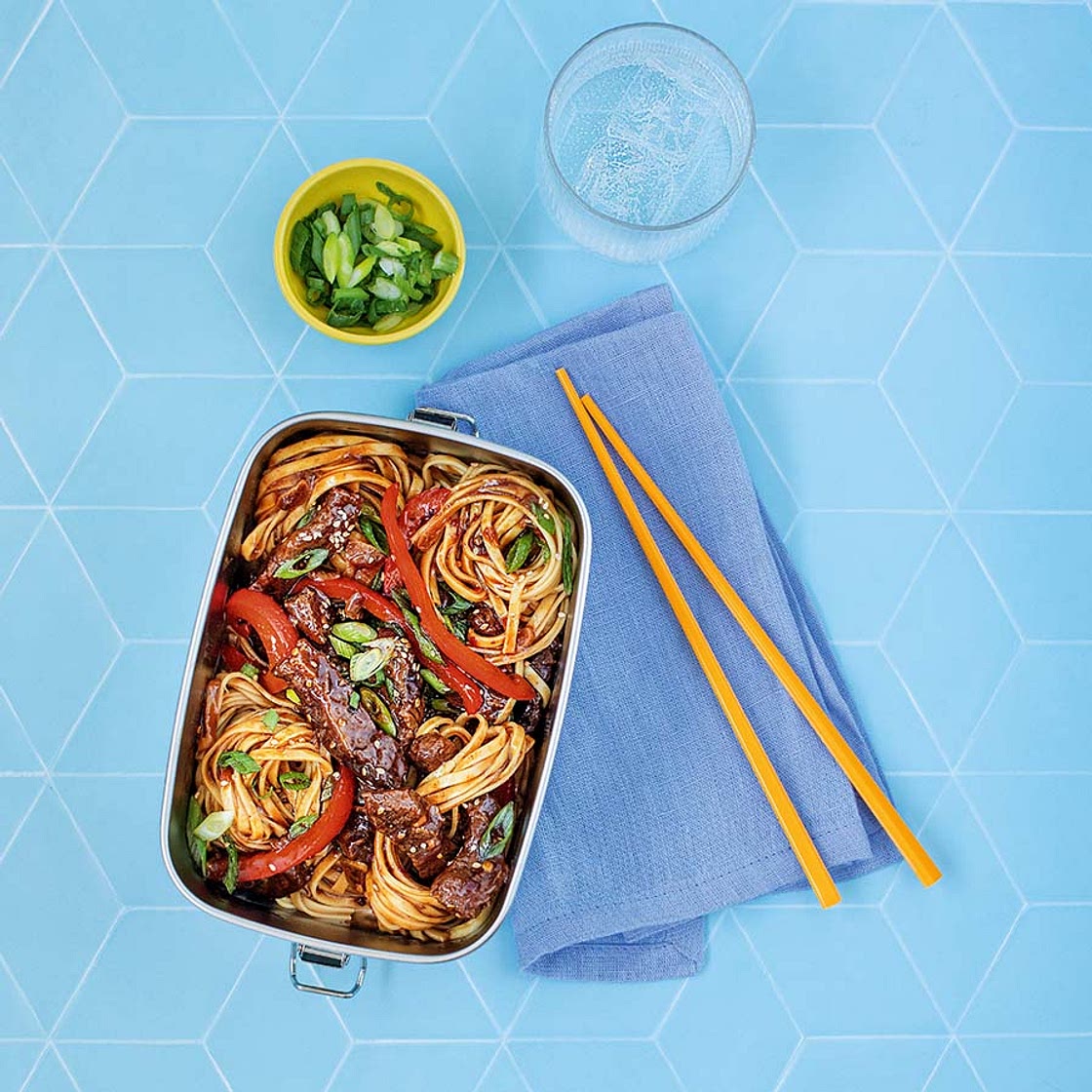 Slow Cooker Honey Chilli Beef Noodles | Bored of Lunch