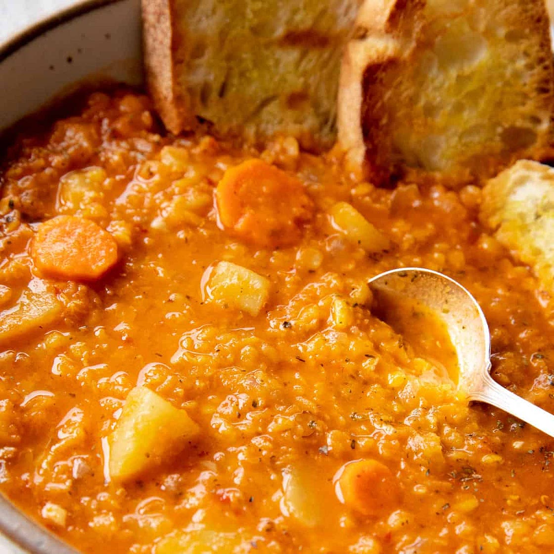 Red Lentil Soup with Lemon