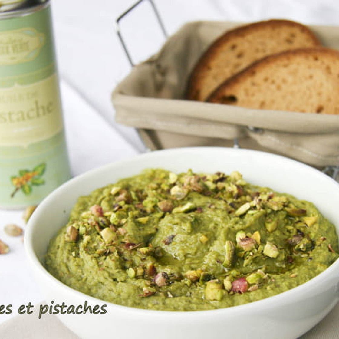 Houmous à la pistache