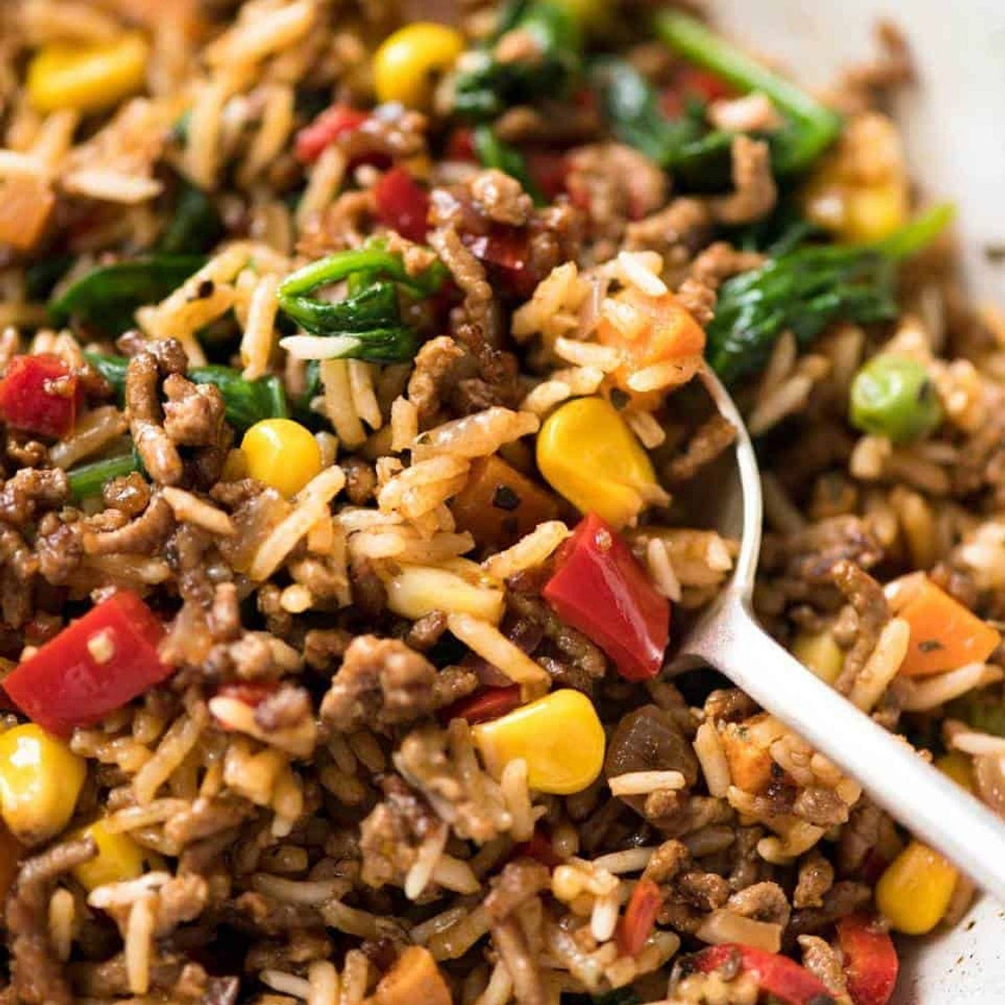 Beef and Rice with Veggies