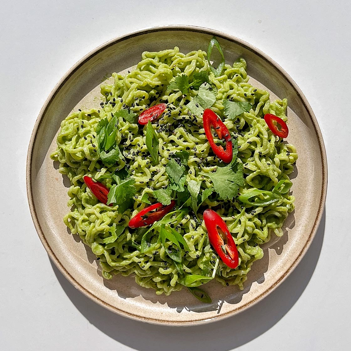 Green Tahini Miso Ramen