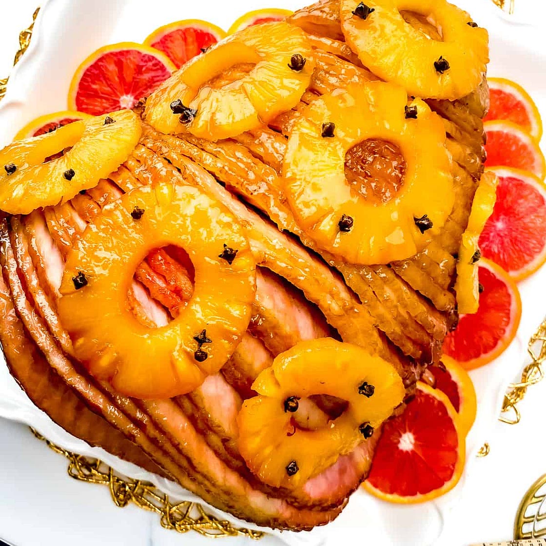 Guava-Pineapple Glazed Ham