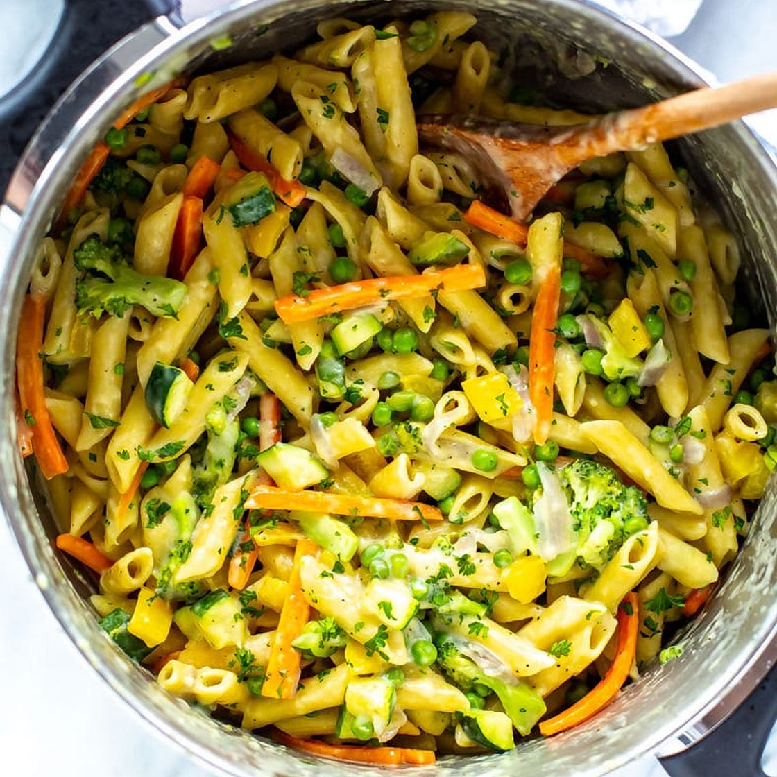 One Pot Pasta Primavera