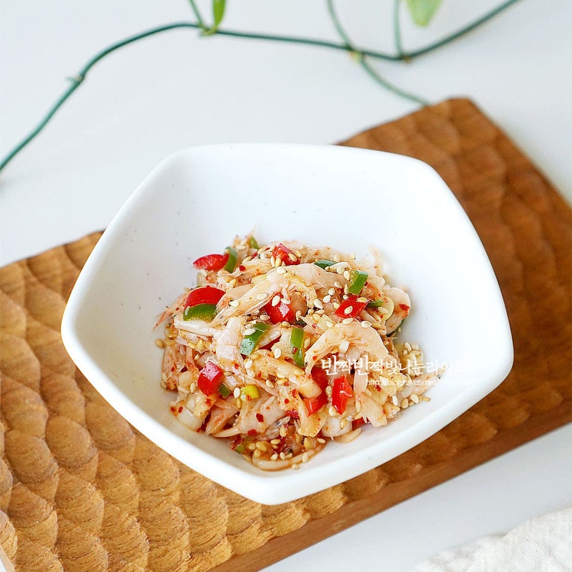 새우젓양념장 새우젓무침 보쌈 새우젓 요리