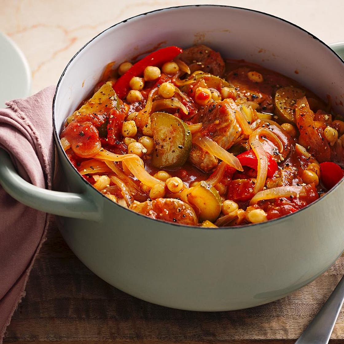 Easy pork and chickpea stew