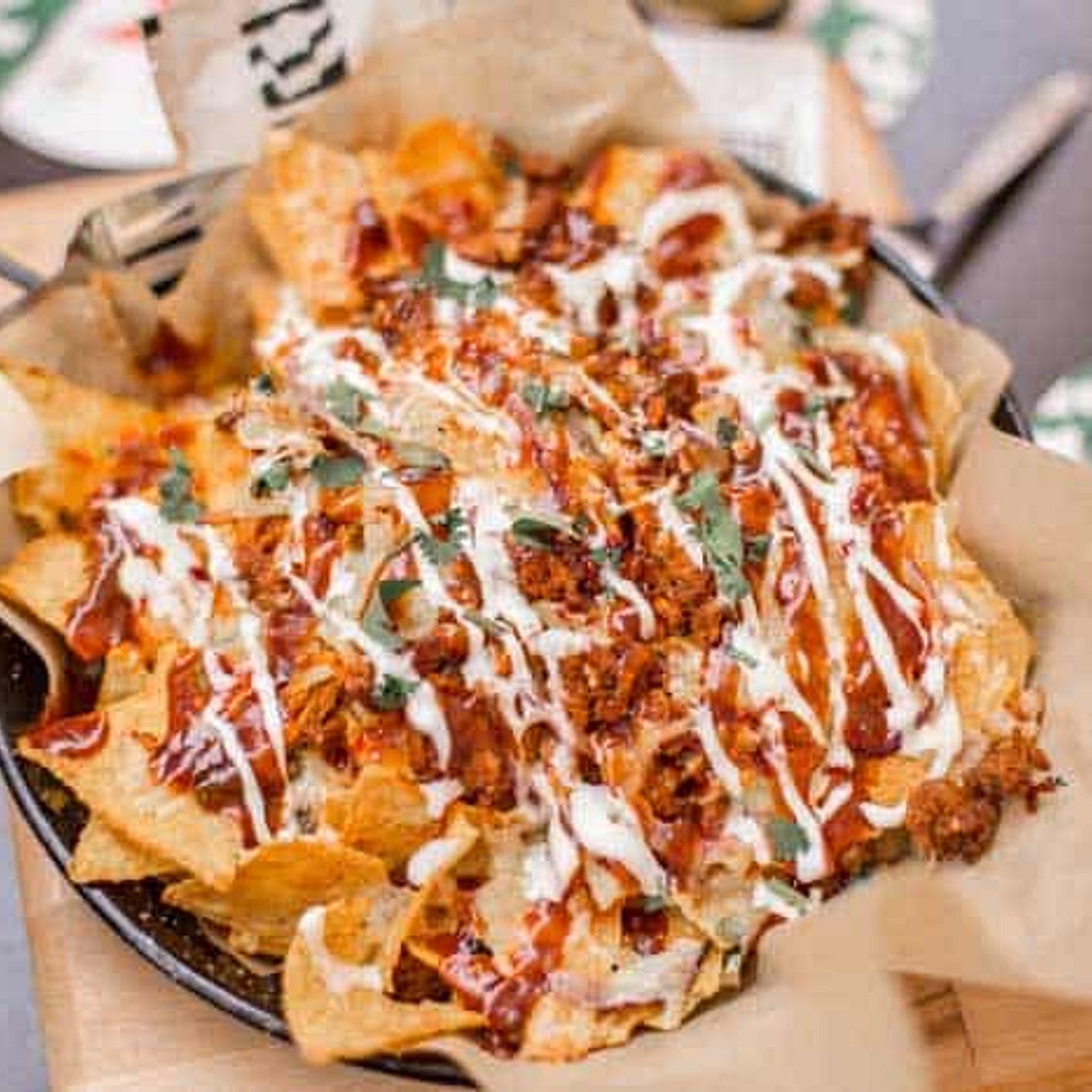 Grilled BBQ Chicken Nachos