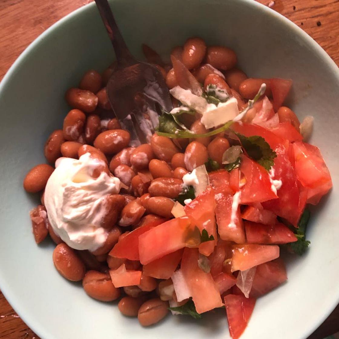 Quick Salsa Baked Bean Bowl
