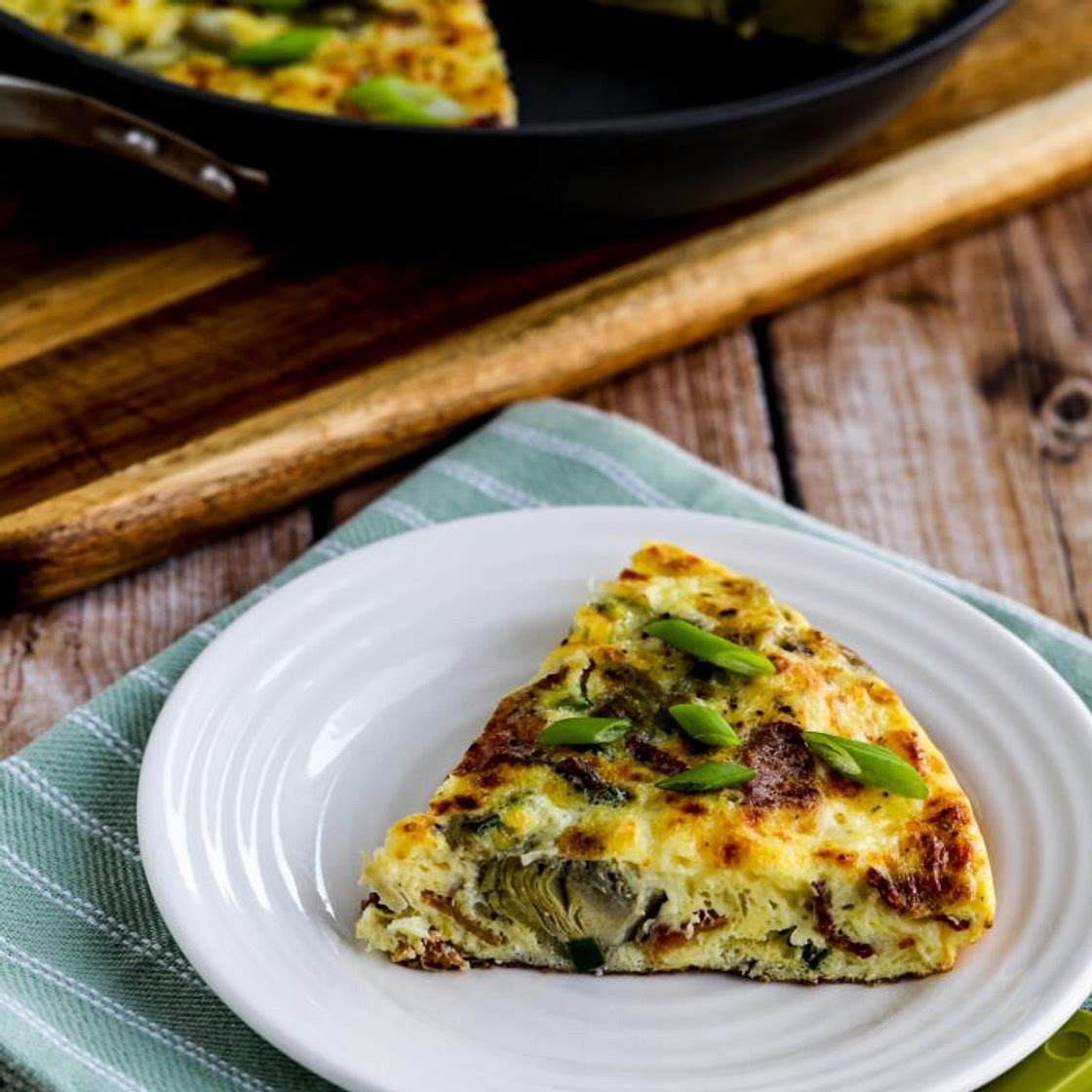 Artichoke Frittata with Bacon