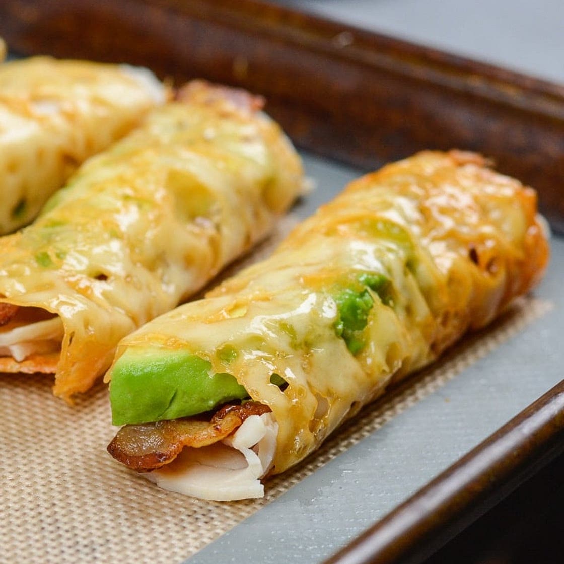 Turkey, Bacon and Avocado Taquitos