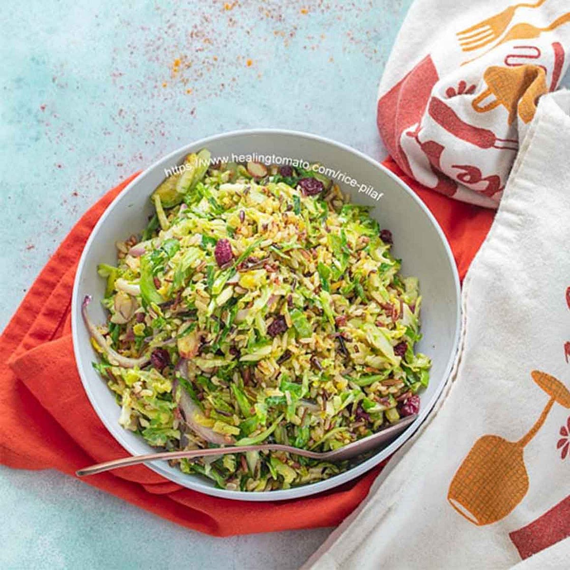 Brussels sprouts pilaf recipe