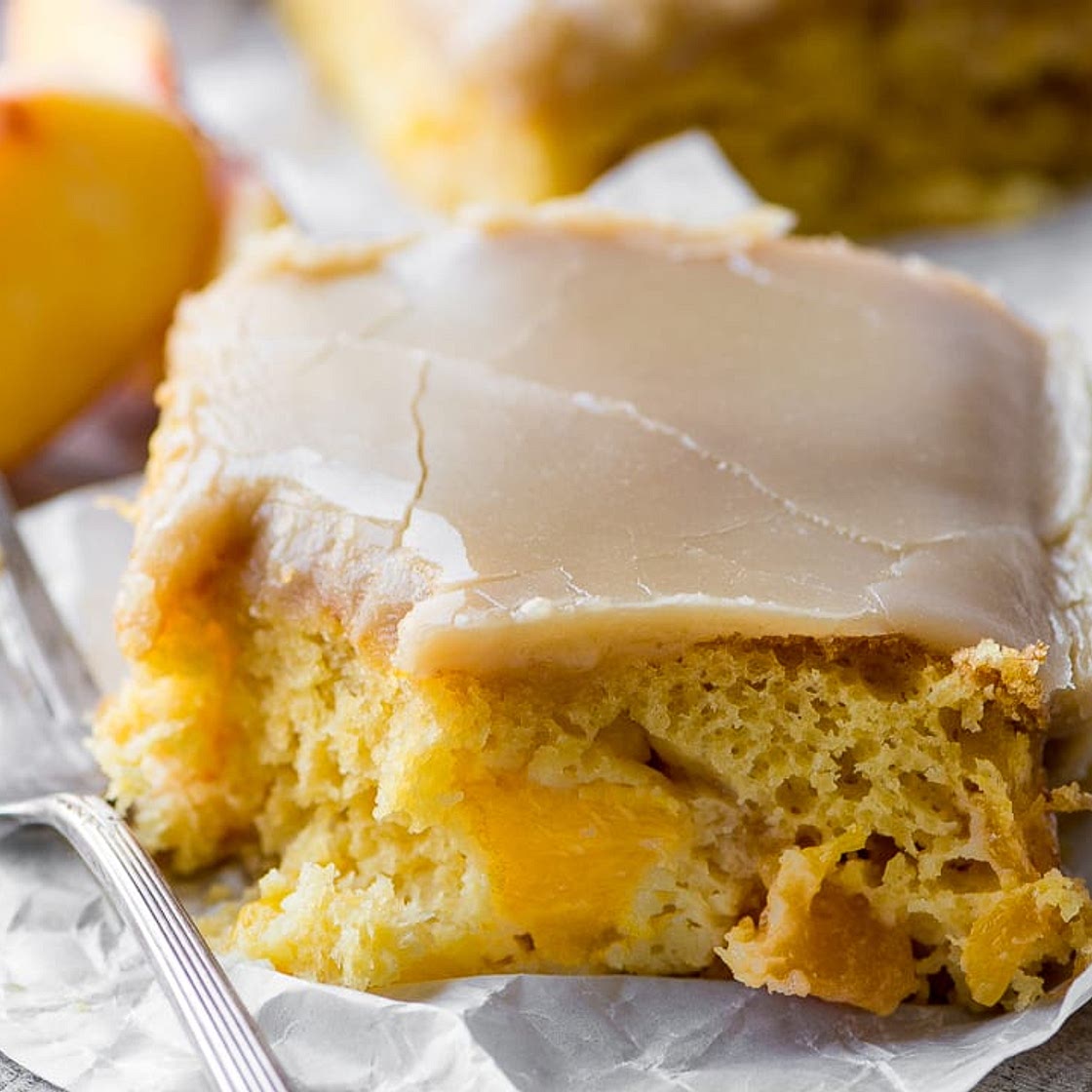 Brown Sugar Peach Cake