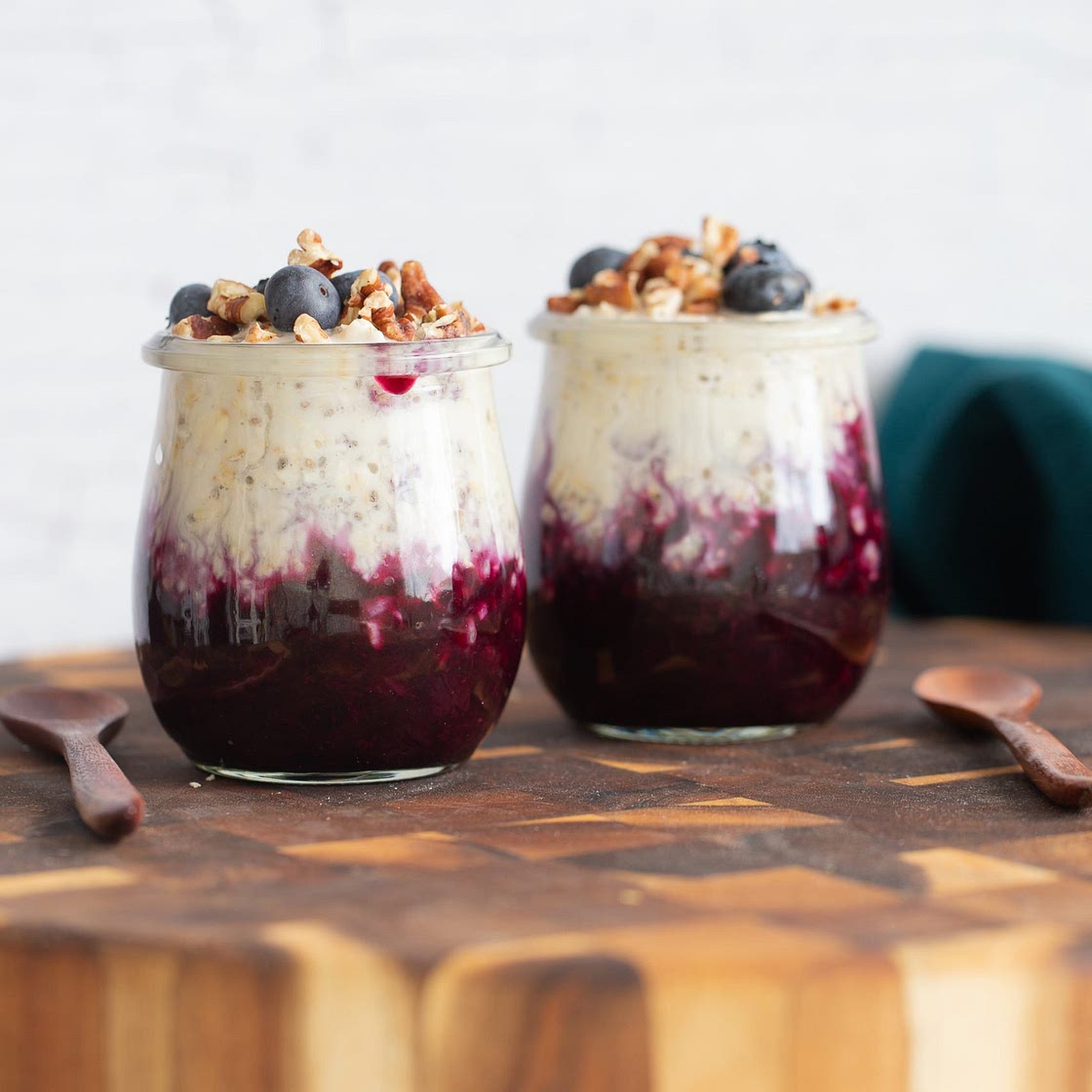 Blueberry Muffins Overnight Oats Vegan