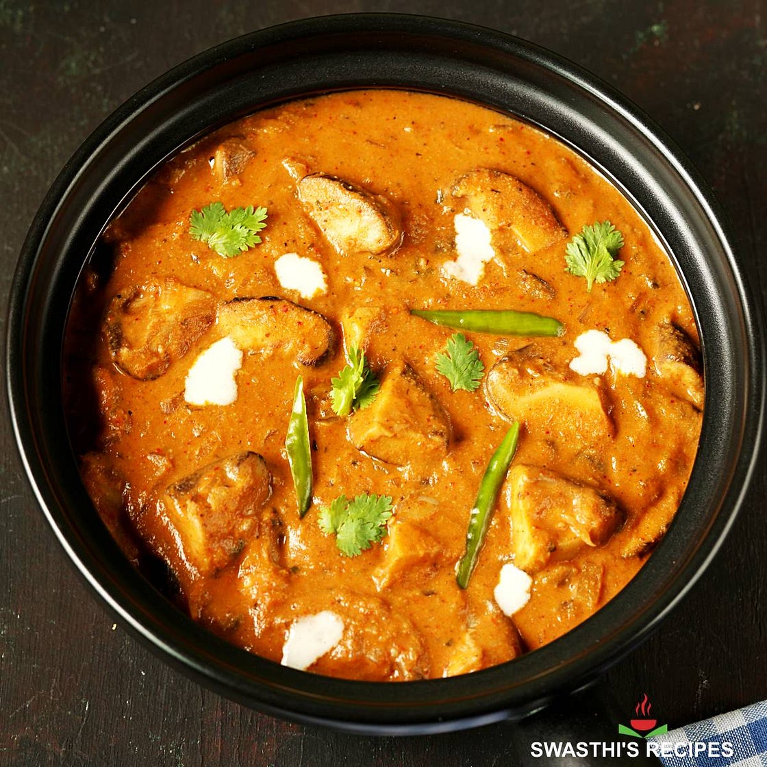 Mushroom Curry (Mushroom Masala Recipe)