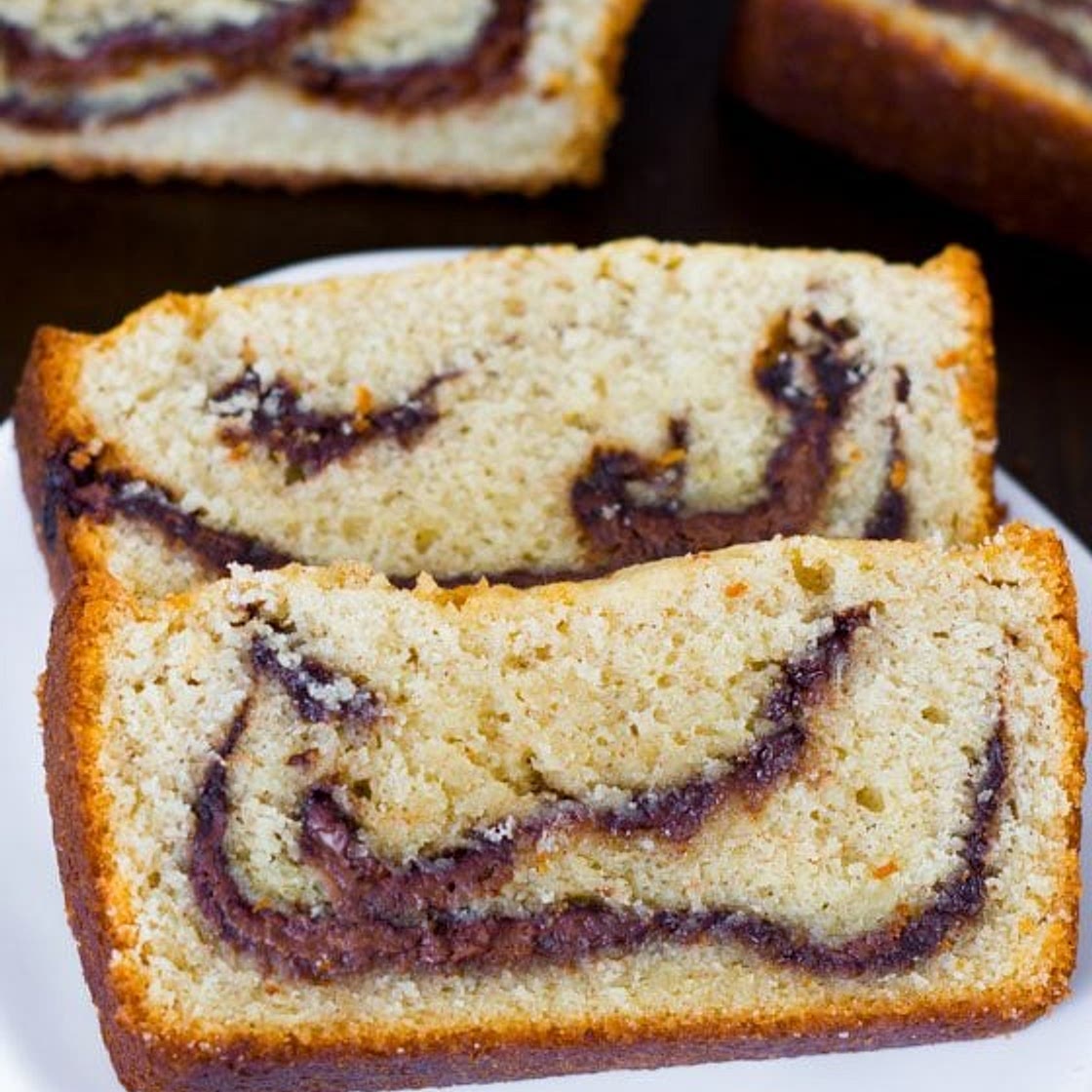 Nutella Swirl Pound Cake