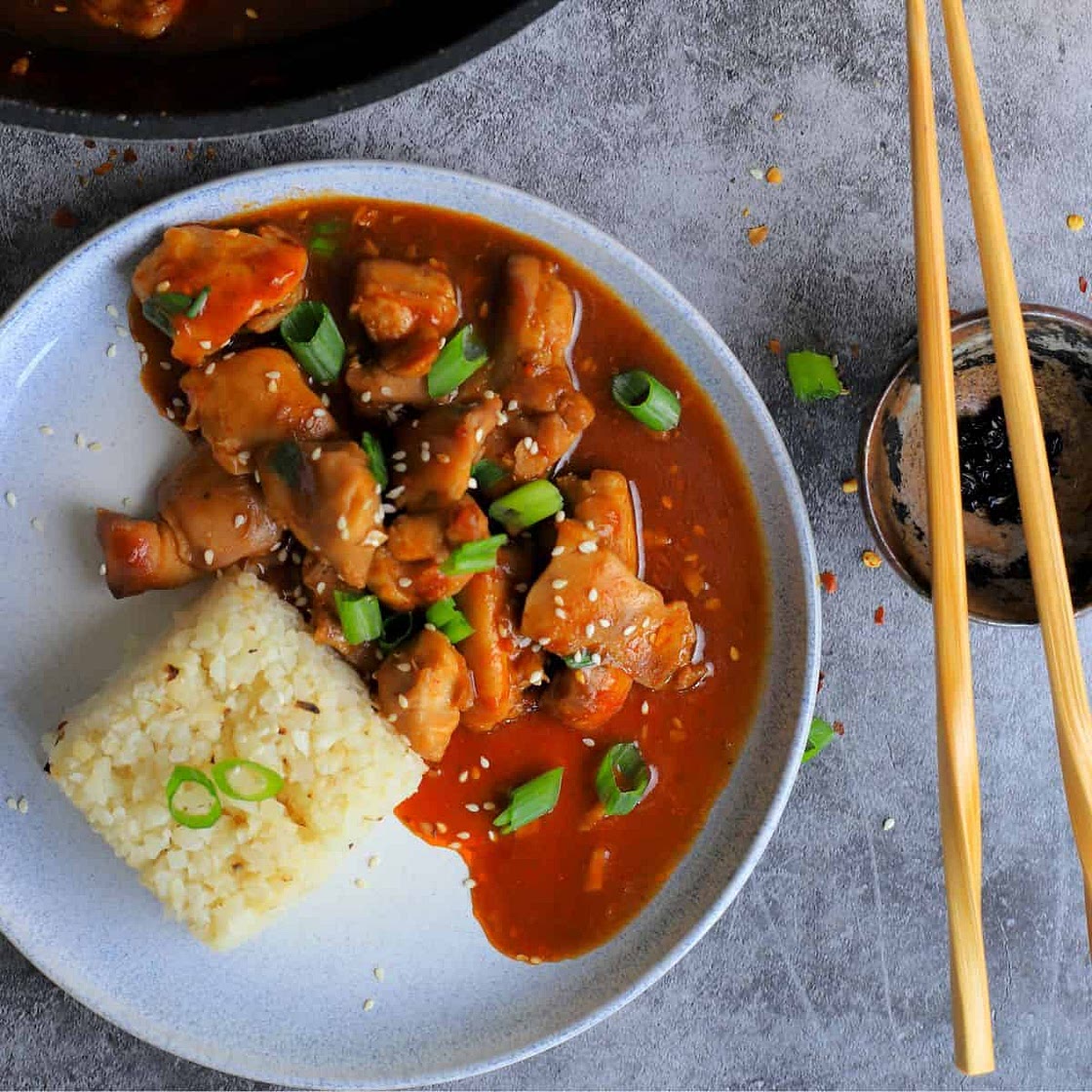 Keto Bourbon Chicken