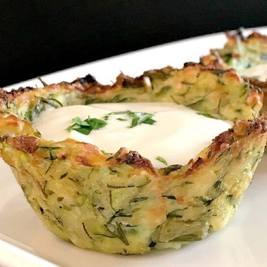 Healthy Baked Zucchini Bites