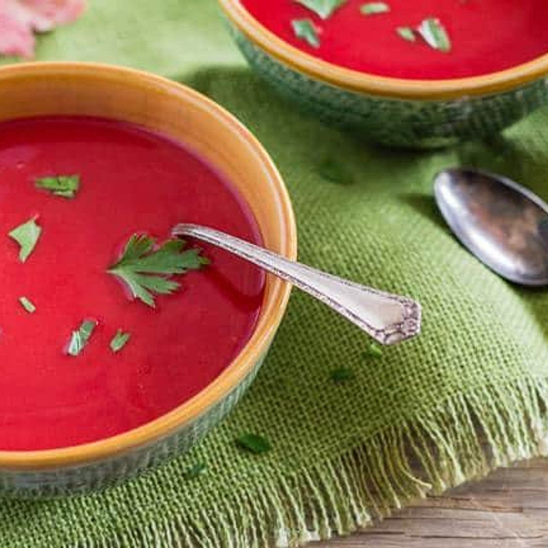 Instant Pot Red Velvet Beet Soup