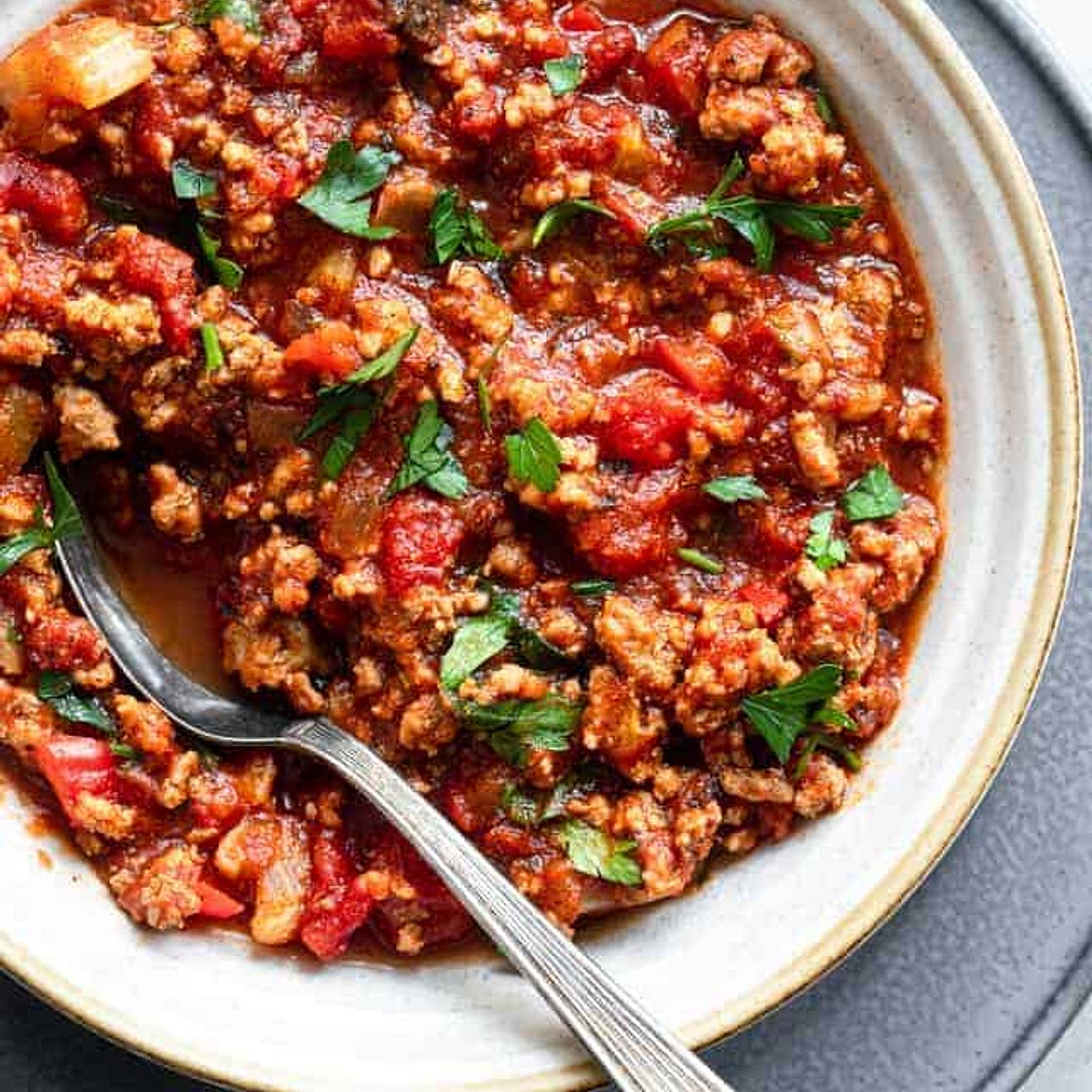 No-Bean Low Carb Keto Turkey Chili