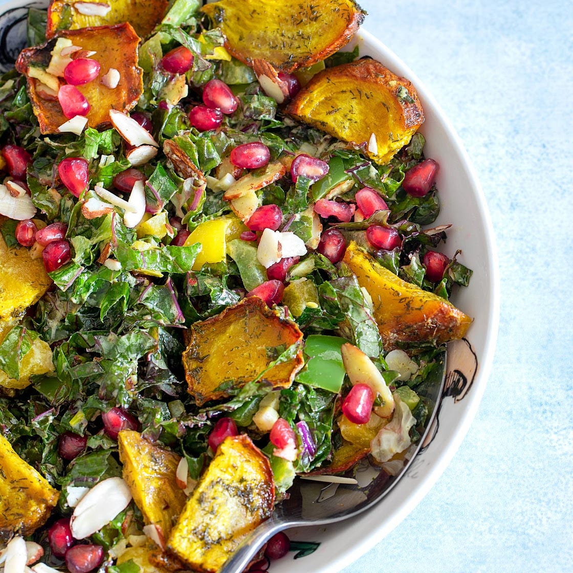 Kale Salad with Pomegranate