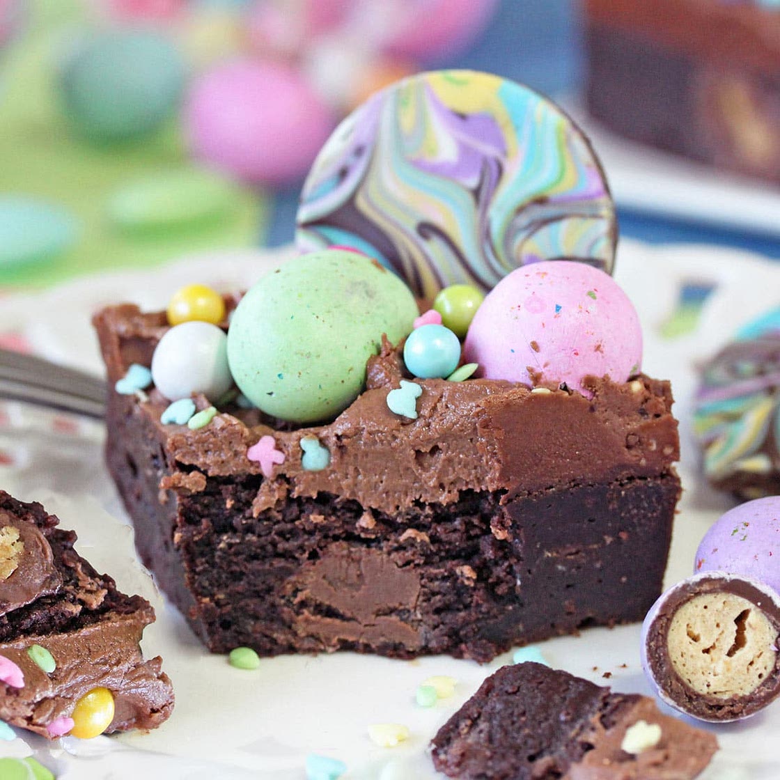Easter Egg Brownies