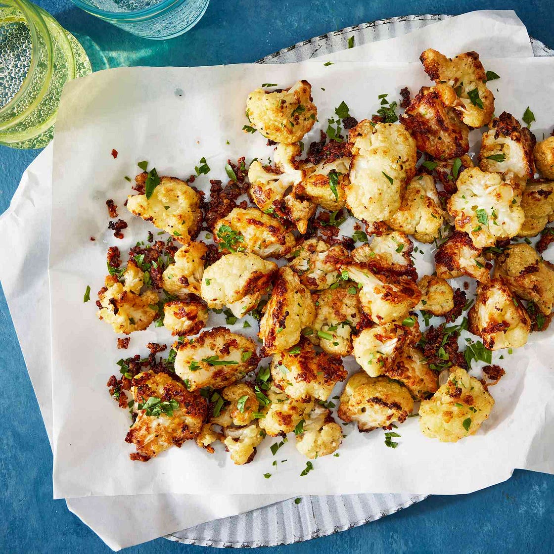 Garlic-Butter Cauliflower Bites