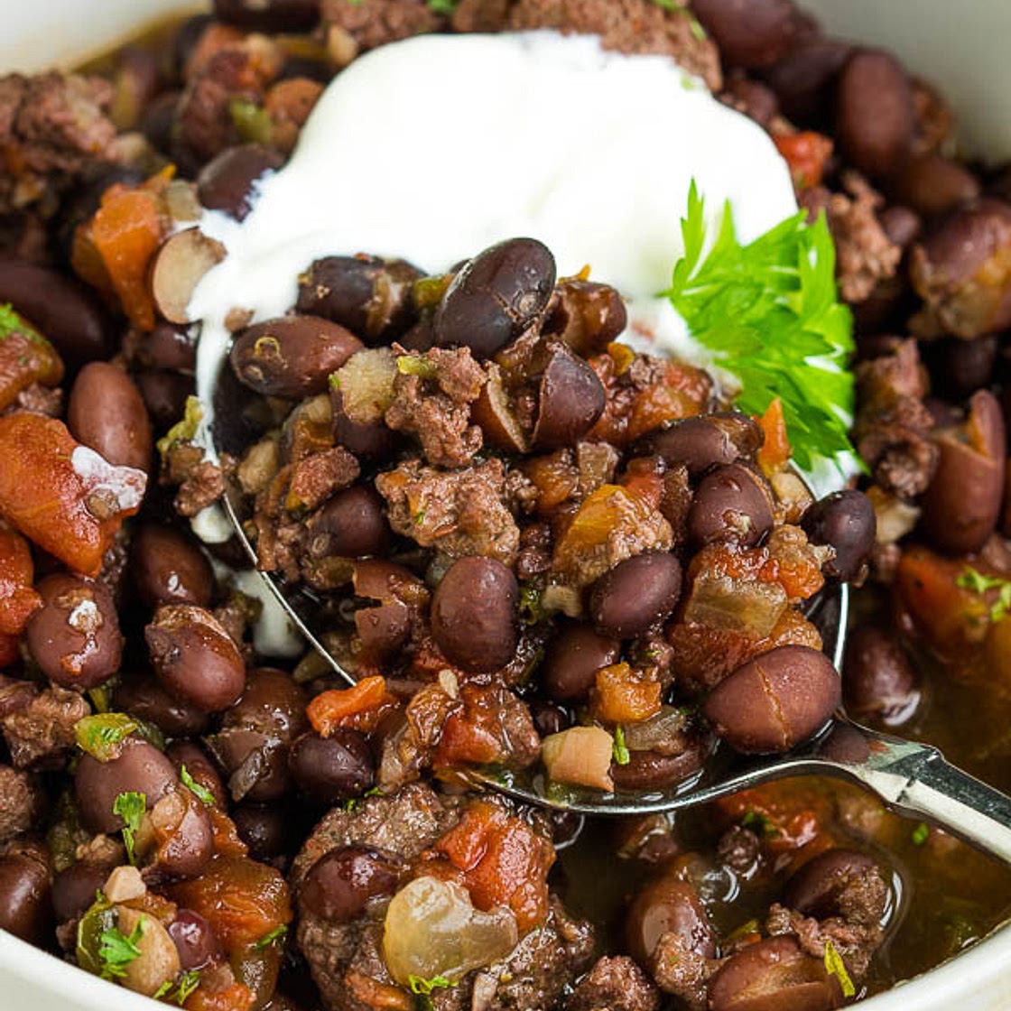CUBAN BLACK BEANS AND SAUSAGE