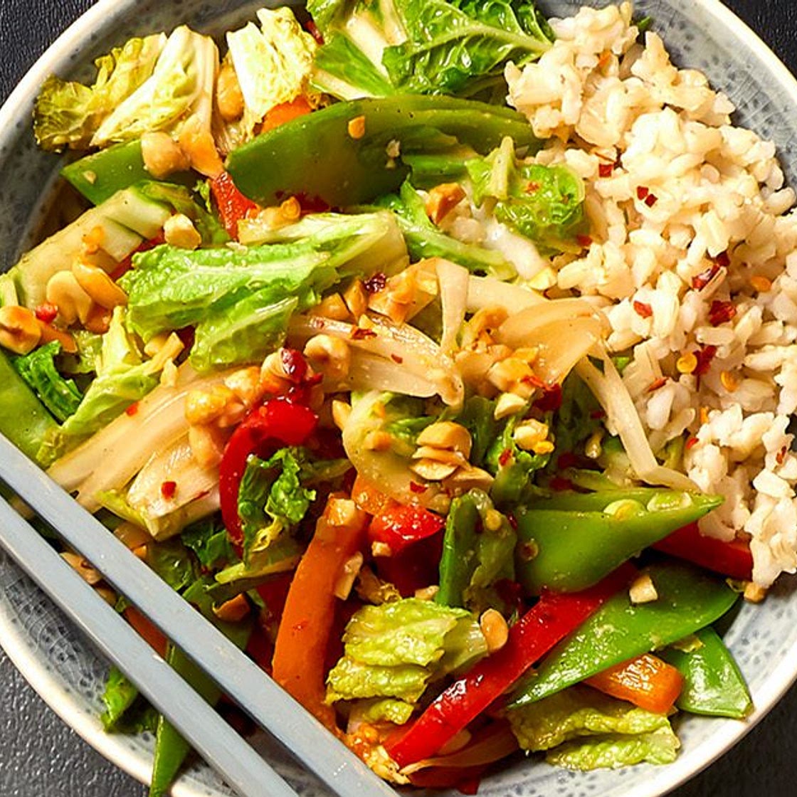 Stir-Fry with Peanut Sauce