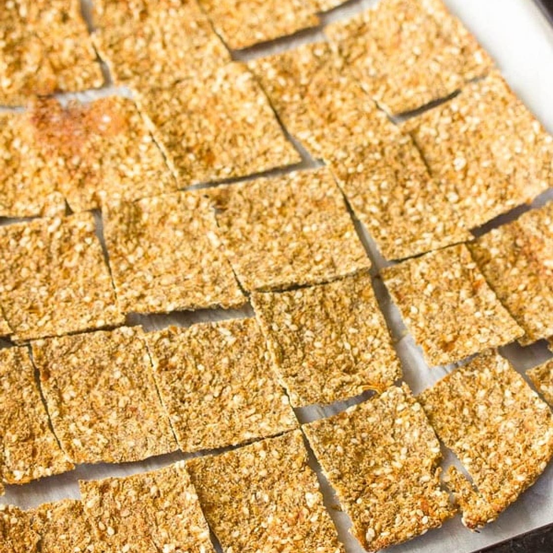 Low Carb Cauliflower Crackers