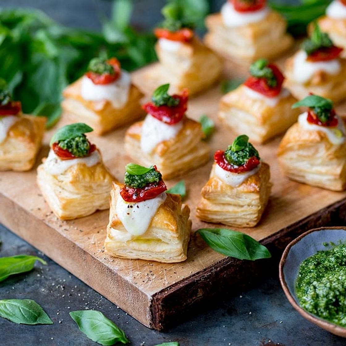 Caprese Pastry Bites