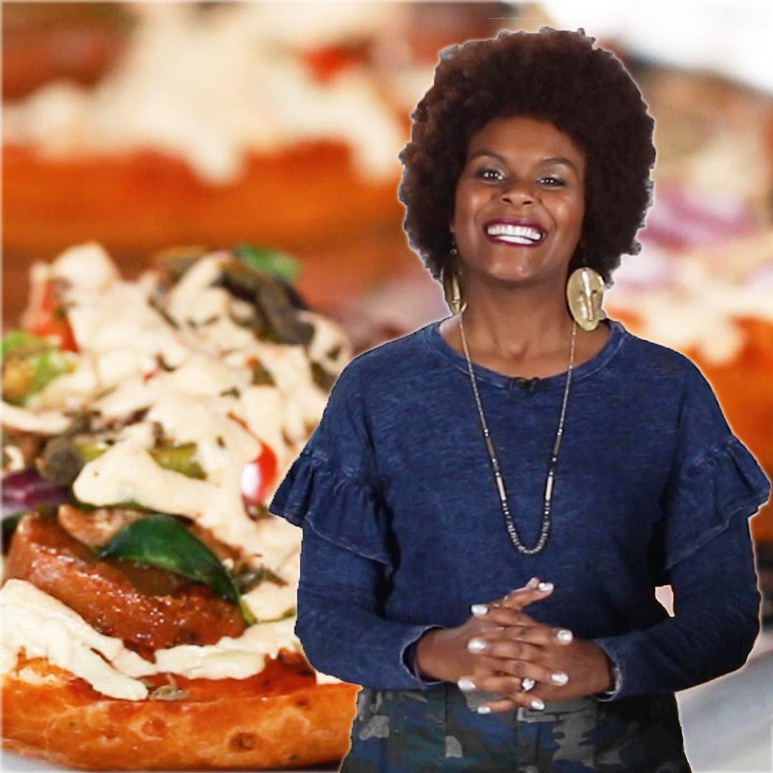 Tabitha Brown’s Healthy Vegan Pizza Bagels Recipe by Tasty