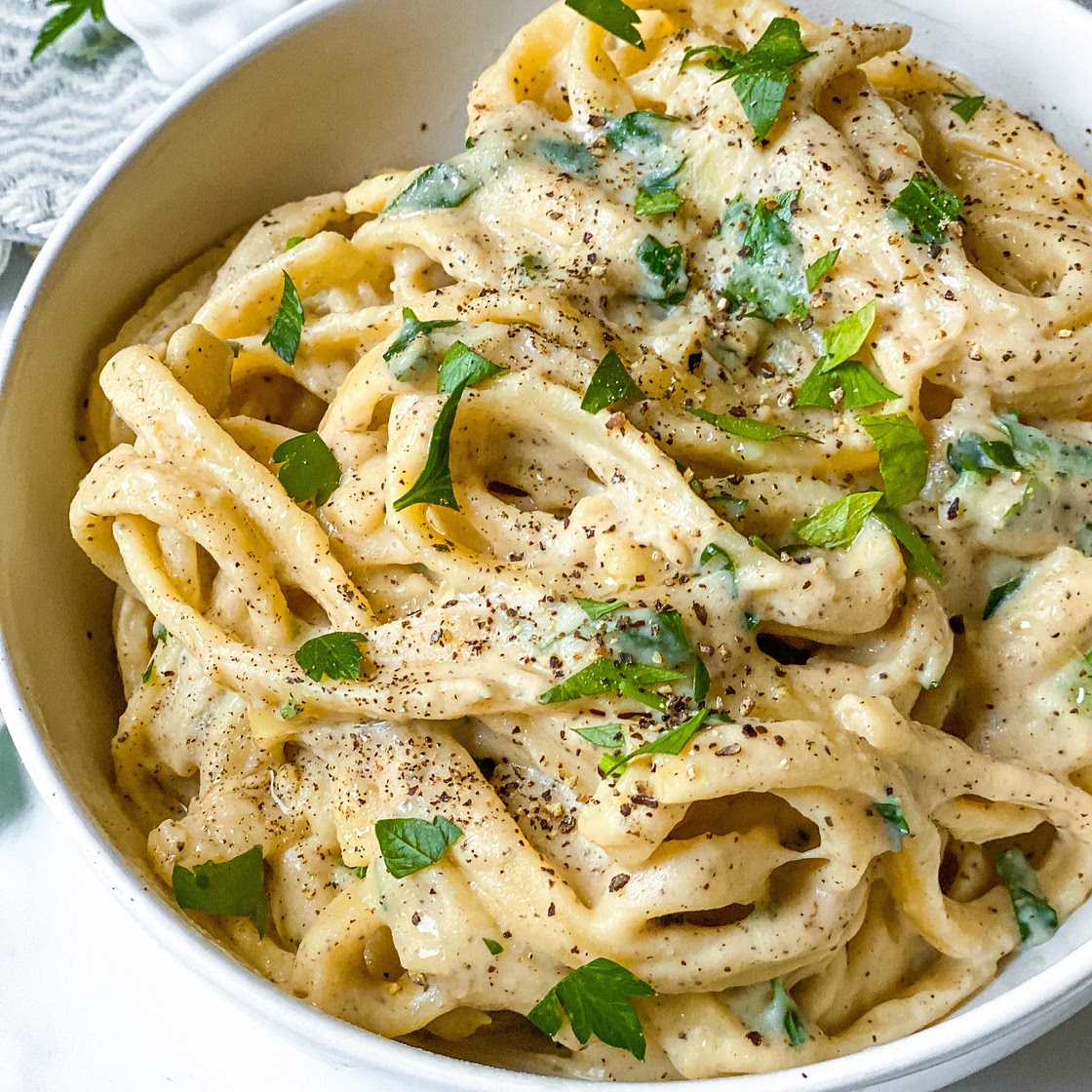 Creamy Vegan Cauliflower Cashew Alfredo