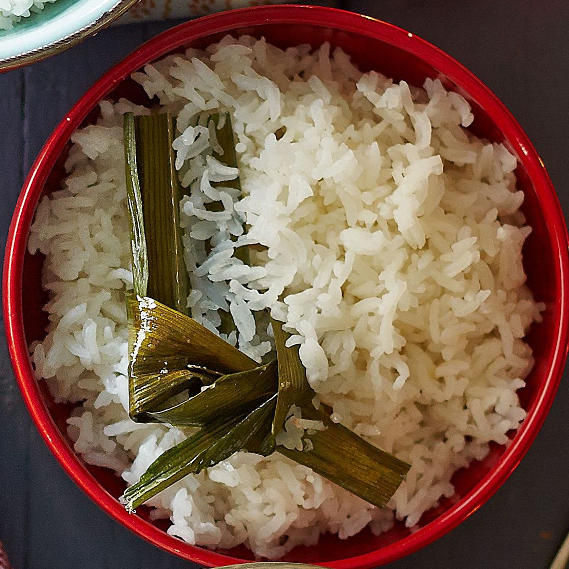 Pandan steamed rice