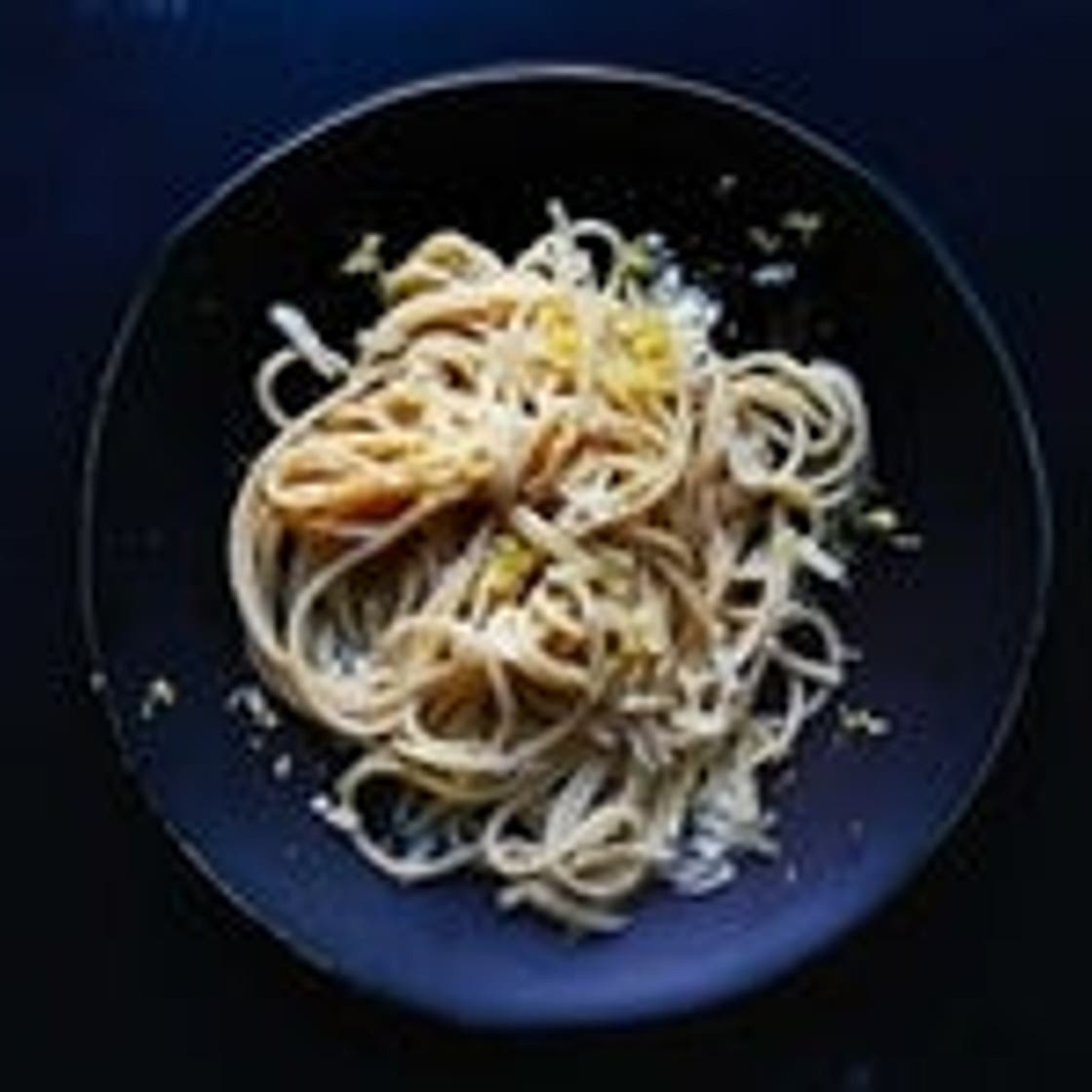 Lemon-Infused Spaghetti with Oil and Provolone