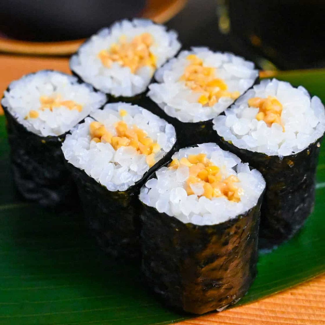 Natto Maki (Fermented Soybeans Sushi Rolls)