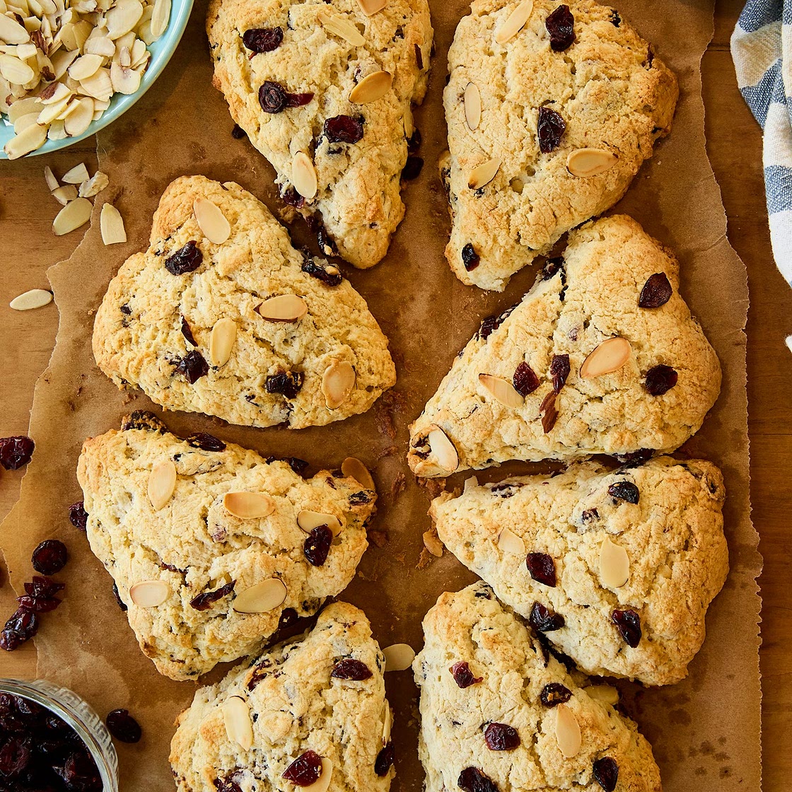 Easy Cranberry Almond Scones