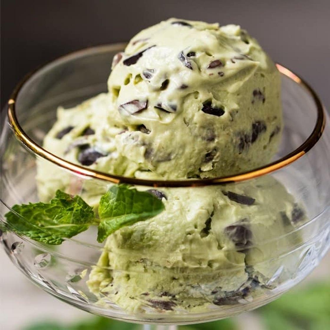 (No Churn!) Paleo & Keto Mint Chocolate Chip Ice Cream