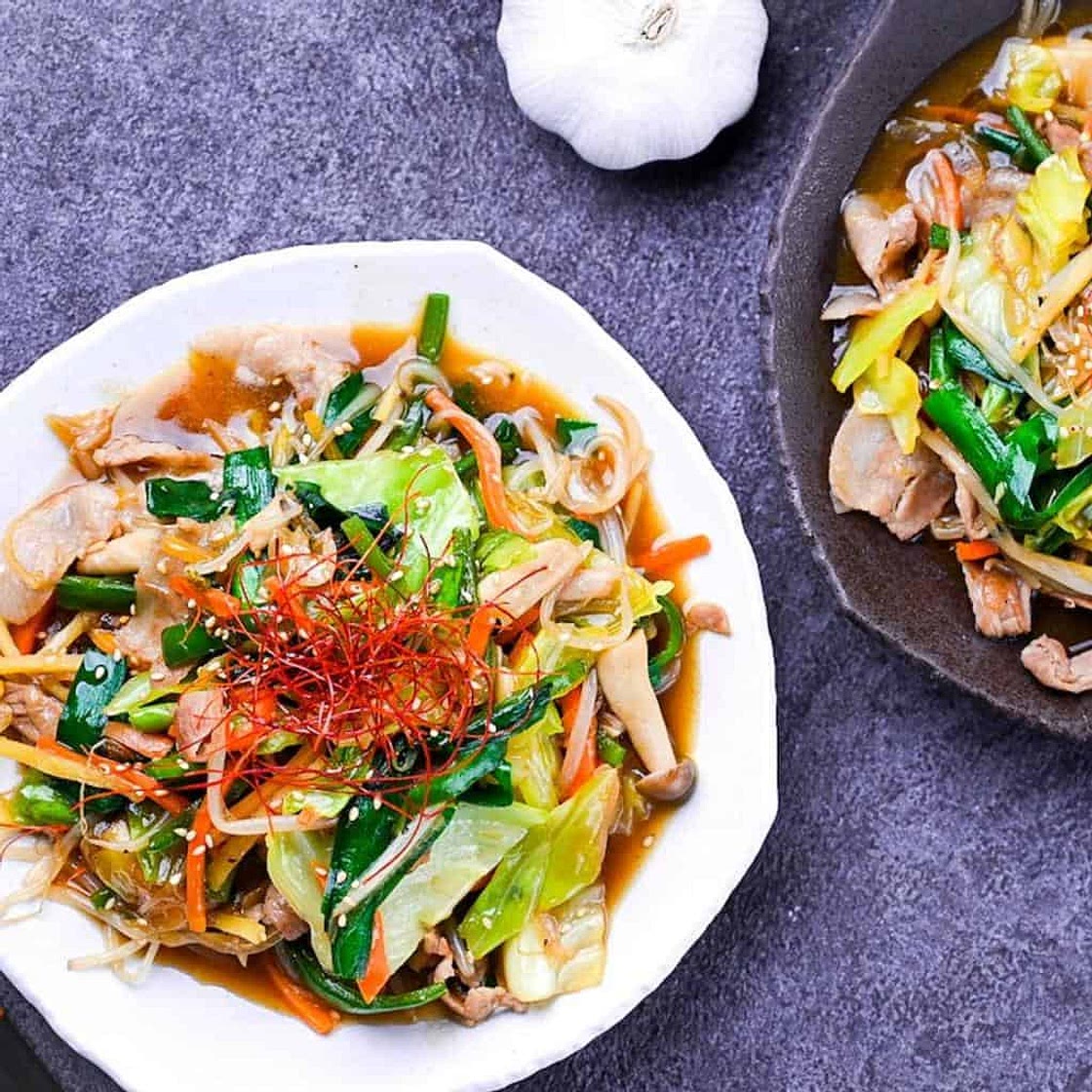 Buta Yasai Itame (Japanese Vegetable Stir Fry with Pork)