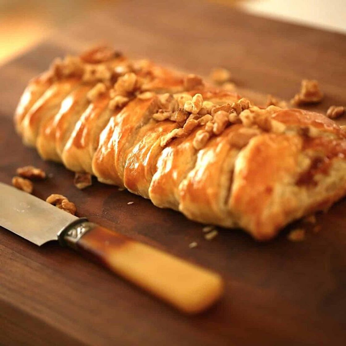 Fig and Brie Braid in Puffed Pastry Recipe
