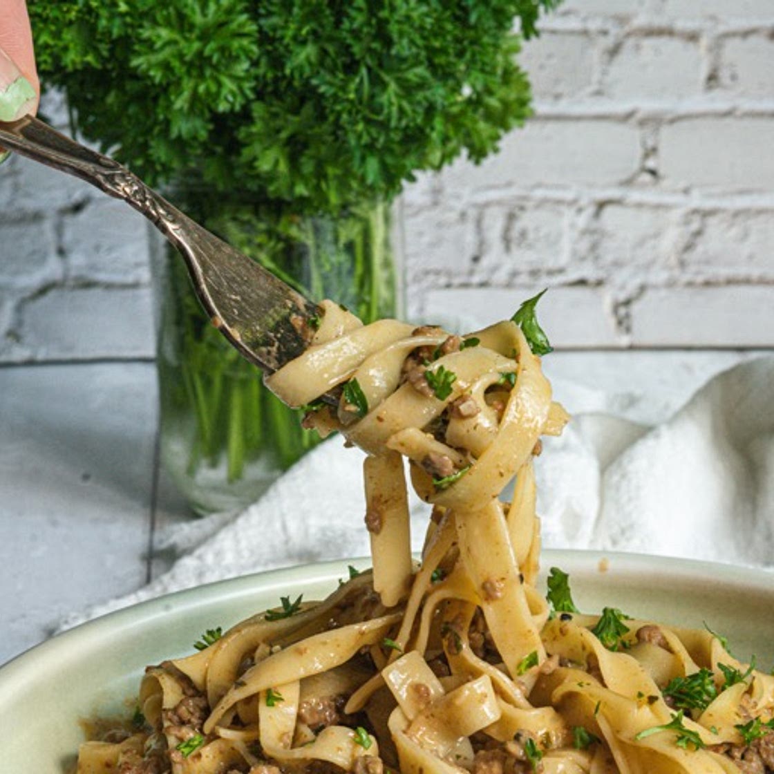 Easy to Make Vegan Beef Stroganoff