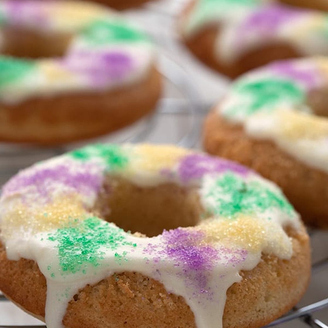 Keto King Cake Donuts