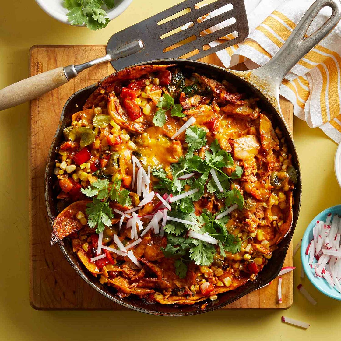Chicken Enchilada Skillet Casserole